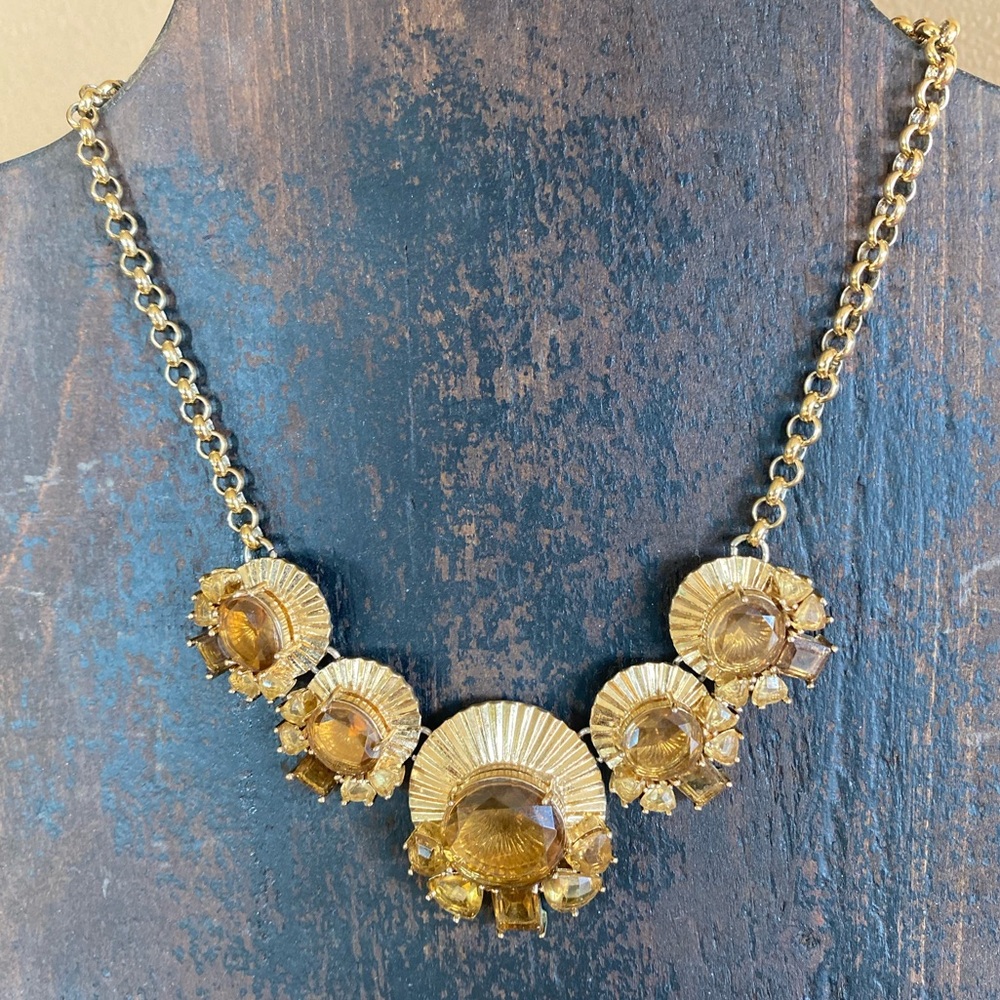 Monet Gold Statement Necklace